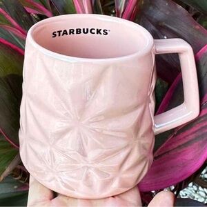 Starbucks 2023 Christmas Holiday Pink Peppermint Prism 14oz Mug NEW